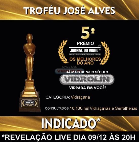 Vidrolin ficou entre os 5 mais bem votados em todo o Brasil na categoria Vidraçaria